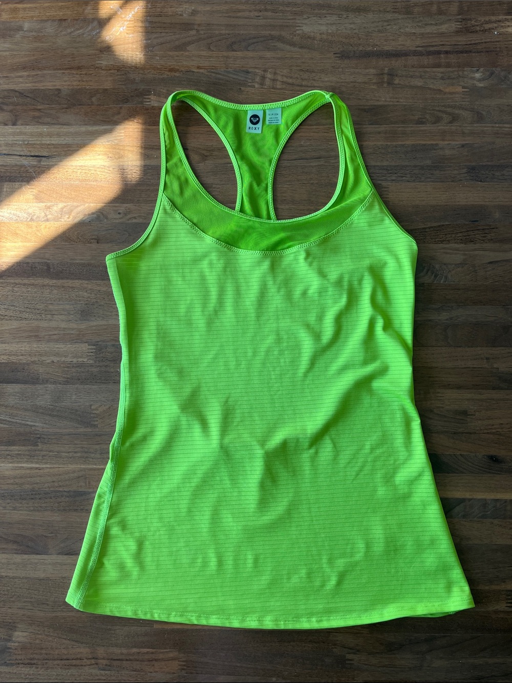 Roxy Women's Neon Lime Racerback Tank Top